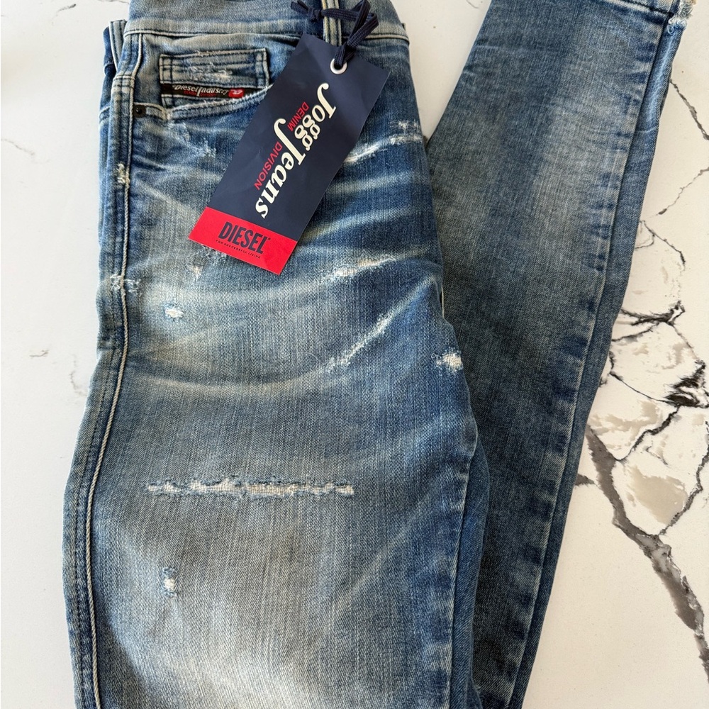 Men's Blue Jeans Diesel deconstructed new jeans